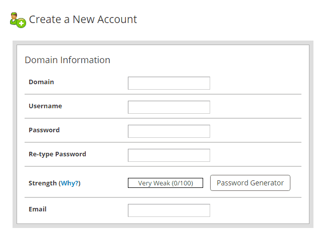 Adding new customer accounts