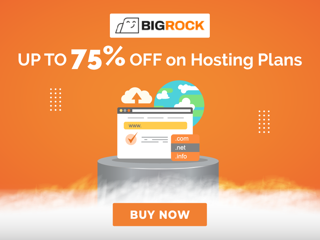 BRC Banner-UP TO 75% OFF on Hosting Plans