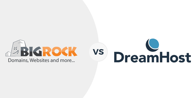 Bigrock vs Dreamhost feature