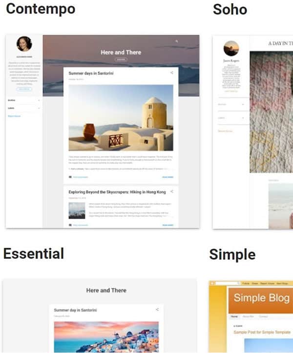 Blogger Themes