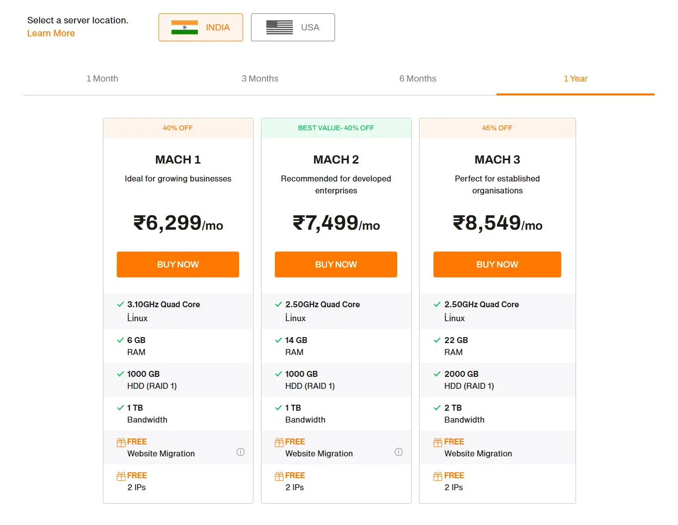 Linux Dedicated Servers