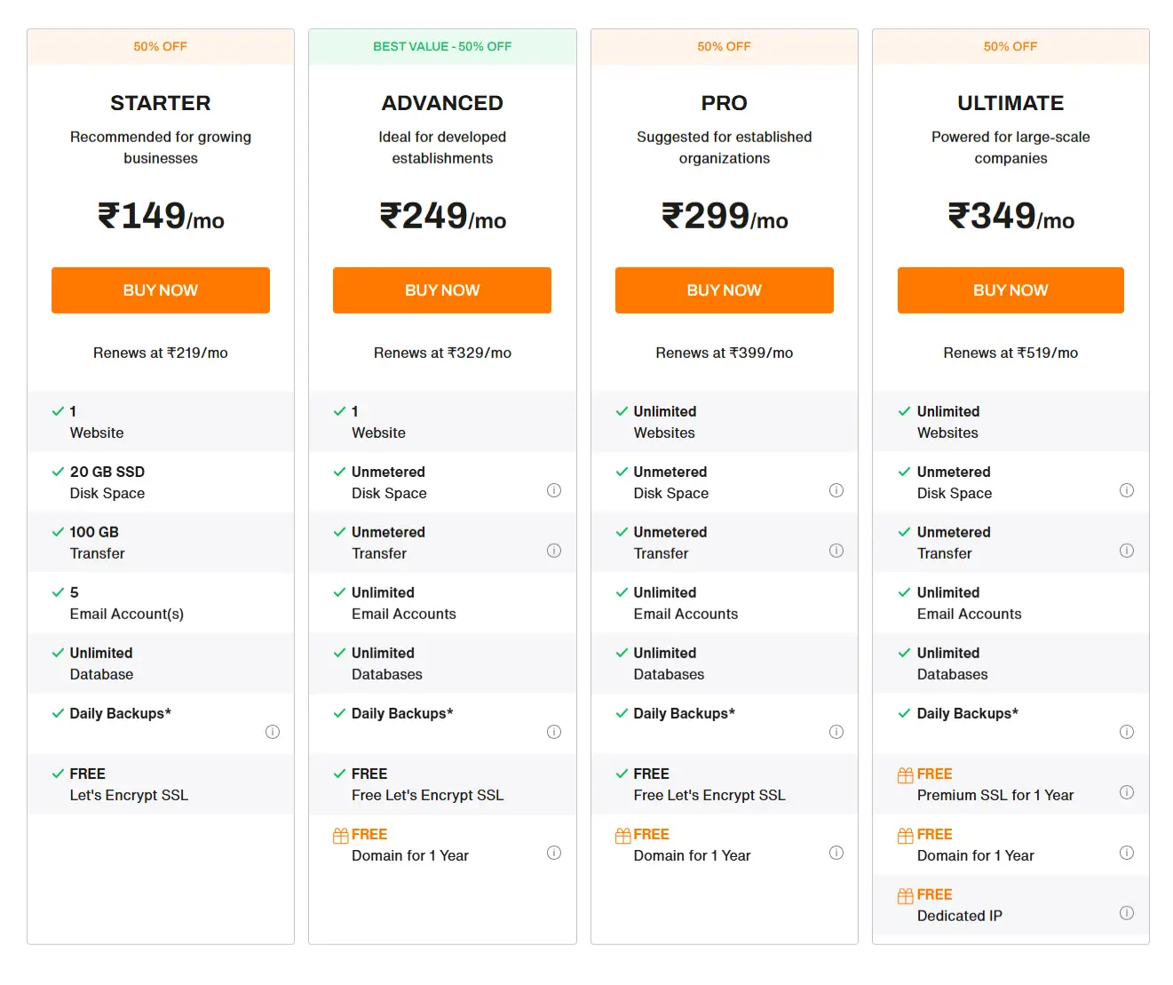 BigRock Linux Web Hosting