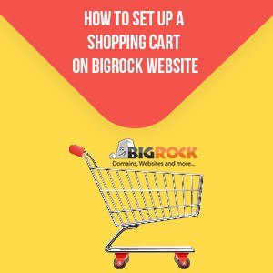 How to Set Up a Shopping Cart on BigRock Website?