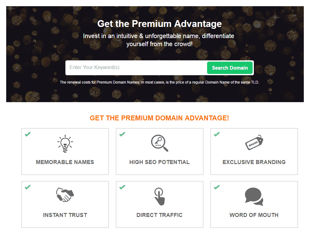 Premium Domain Line and Benefits
