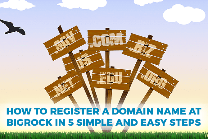 Register a Domain Name at BigRock
