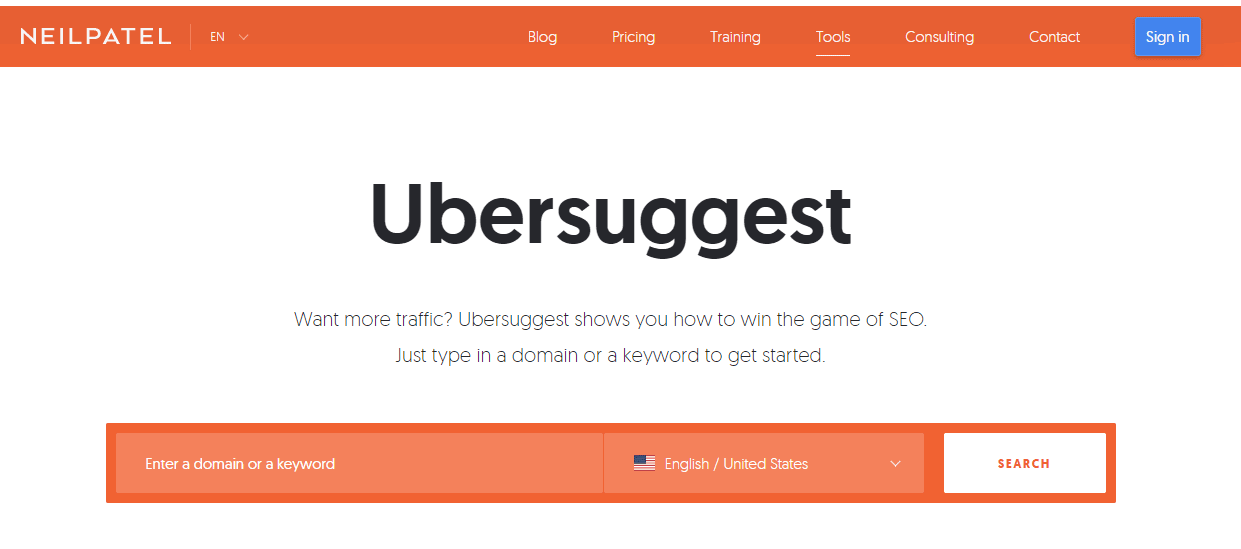 Ubersuggest