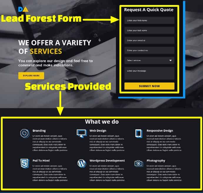 Web Agency Landing Page Theme