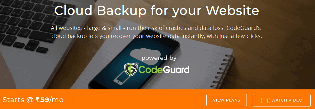 BigRock CodeGuard Cloud Backup