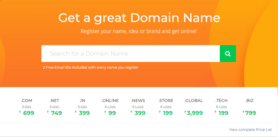 bigrock new domain coupon