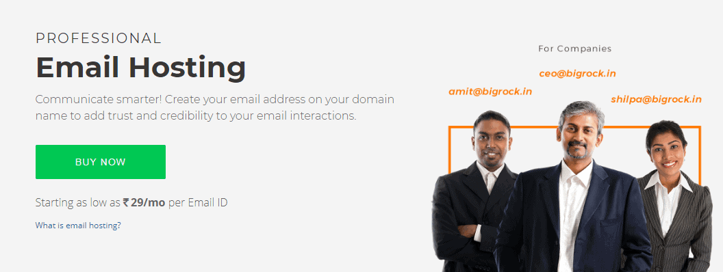 BigRock Email Hosting