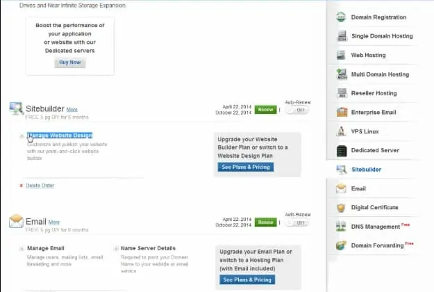 manage website design