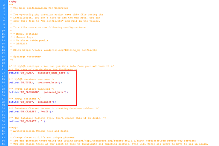 Replace Database Name